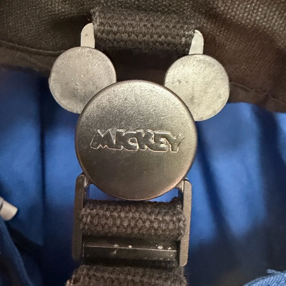Vintage Disney Blue and Black Mickey Mouse Backpack
